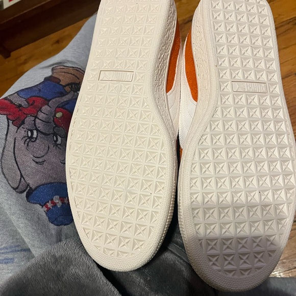 Puma Charles F Stead Vibrant Orange Suede Shoes NEW - Picture 3 of 4